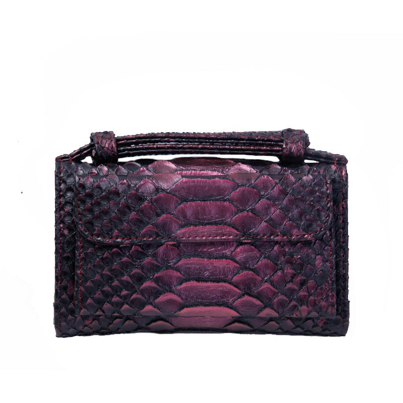 Women's Korean Style Snake Pattern Clutch Chain Ladies Wallets