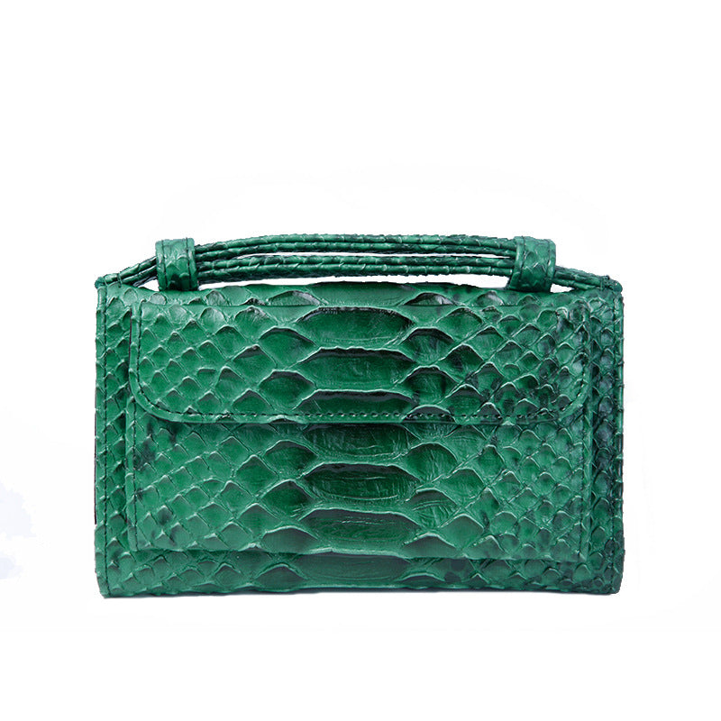 Women's Korean Style Snake Pattern Clutch Chain Ladies Wallets