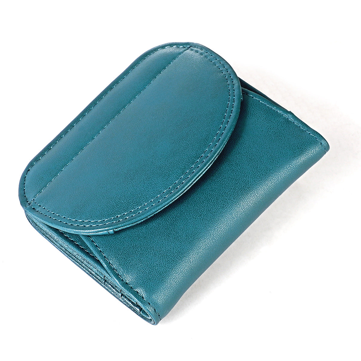 Women's Genuine Leather Short Folding Korean Ladies Wallet
