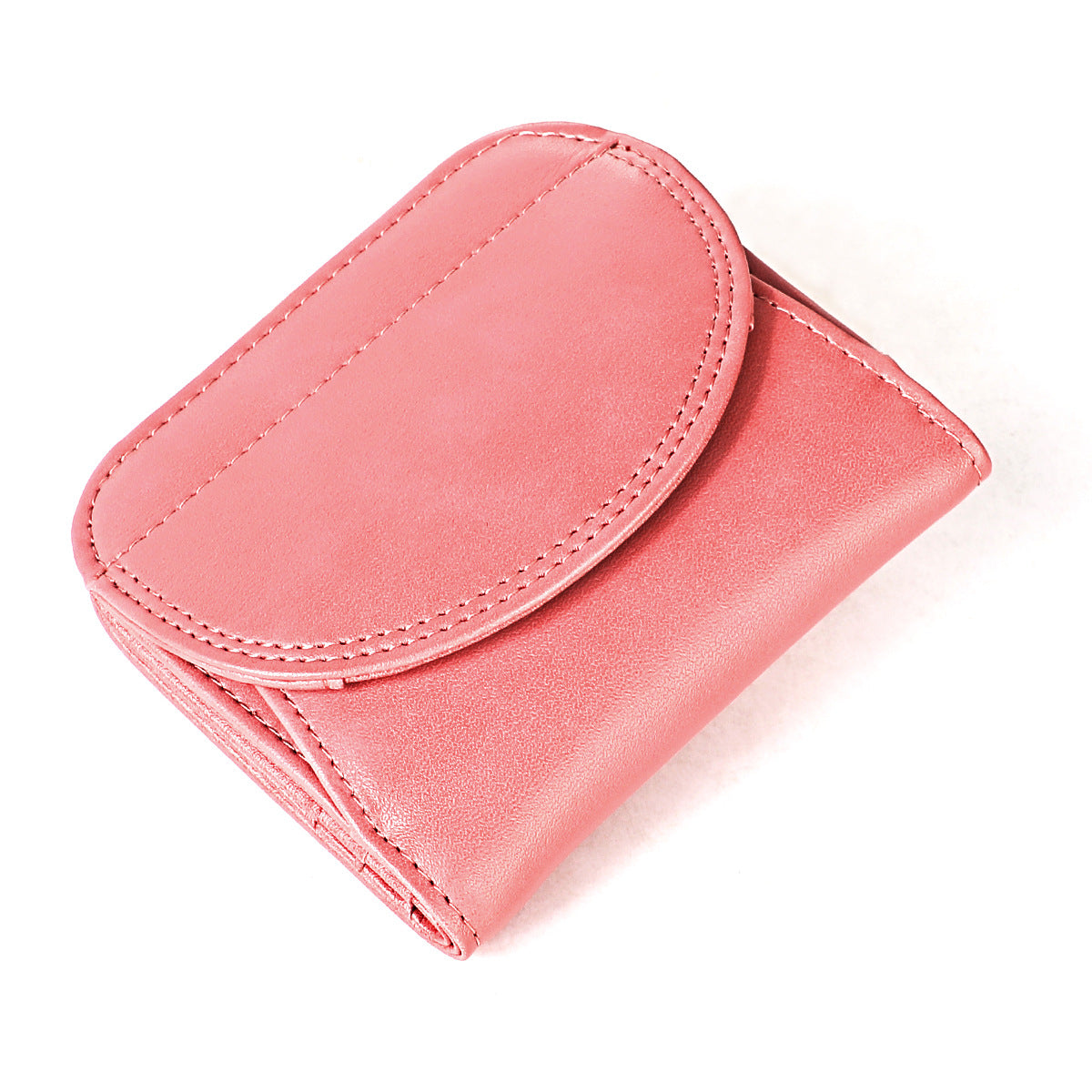 Women's Genuine Leather Short Folding Korean Ladies Wallet