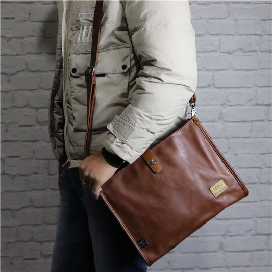 Women's & Men's & Trendy Business Style Retro Men's Shoulder Bags