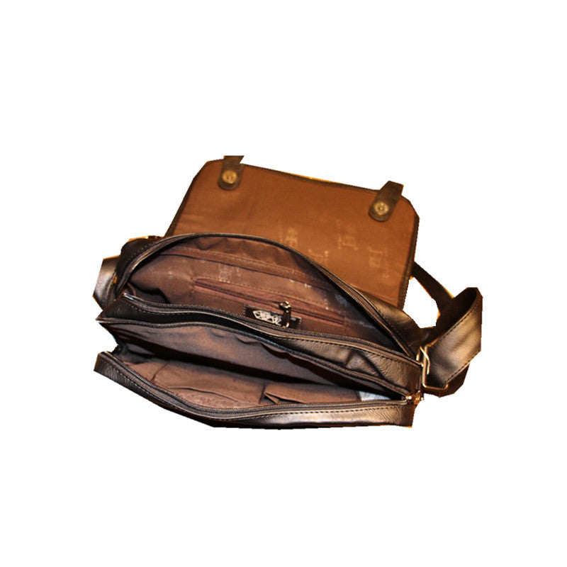 Men's Style Retro Soft Leather Trendy Fashion Men's Shoulder Bags