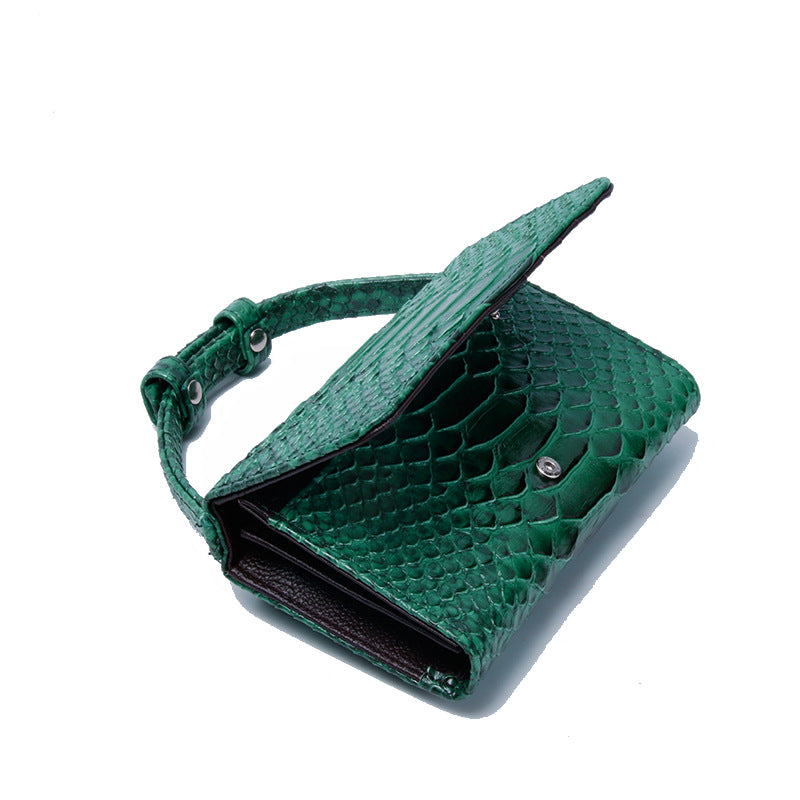 Women's Korean Style Snake Pattern Clutch Chain Ladies Wallets