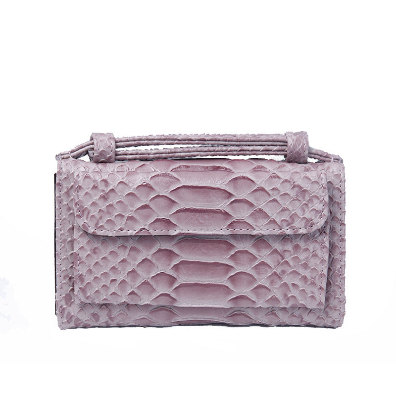 Women's Korean Style Snake Pattern Clutch Chain Ladies Wallets