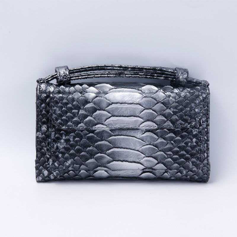 Women's Korean Style Snake Pattern Clutch Chain Ladies Wallets
