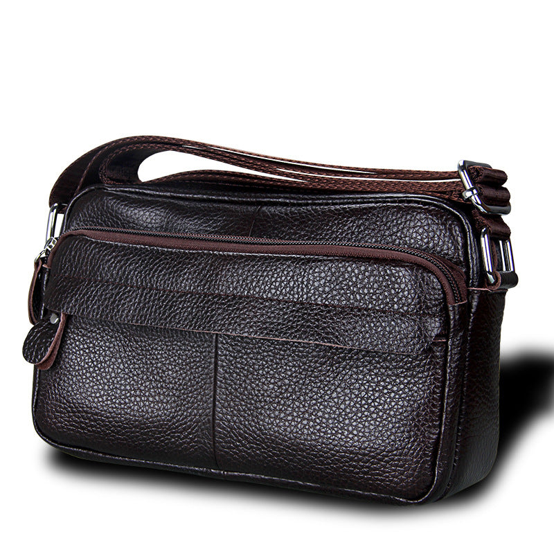 Women's & Men's First Layer Cowhide Korean Mummy Leather Women's Shoulder Bag