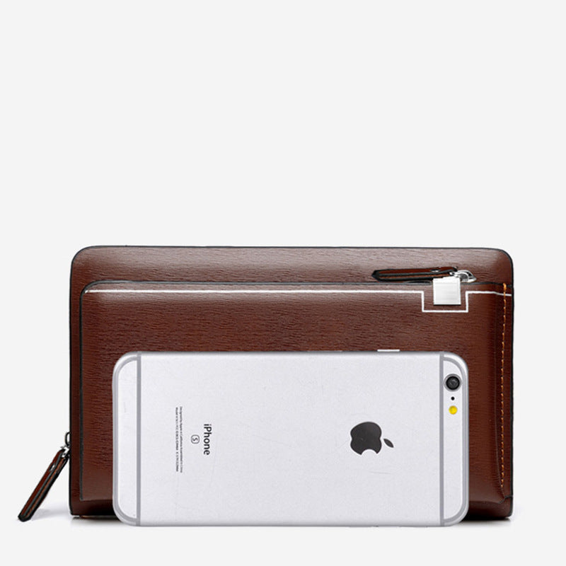 Men's Clutch Long Zip Male Mobile Men's Handbags