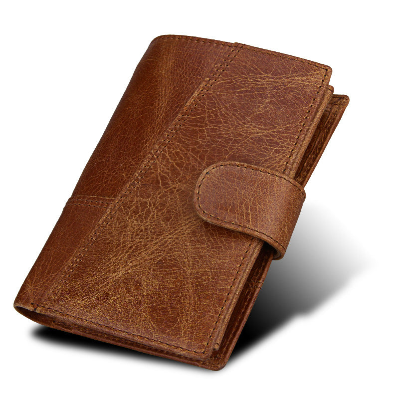 Men's First Layer Cowhide Vintage Fashion Genuine Men's Wallets