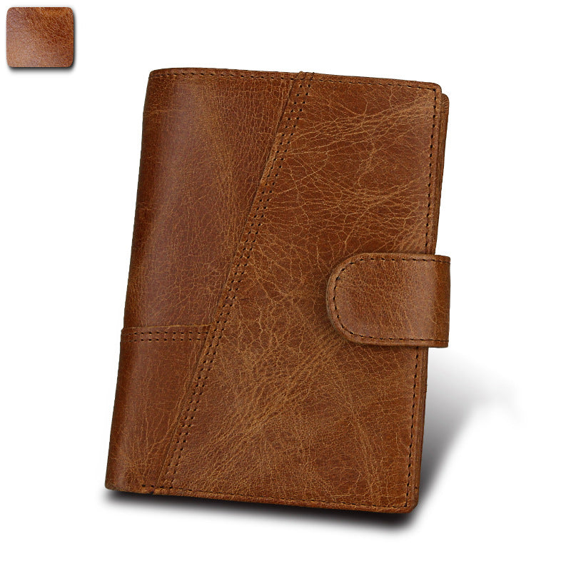 Men's First Layer Cowhide Vintage Fashion Genuine Men's Wallets