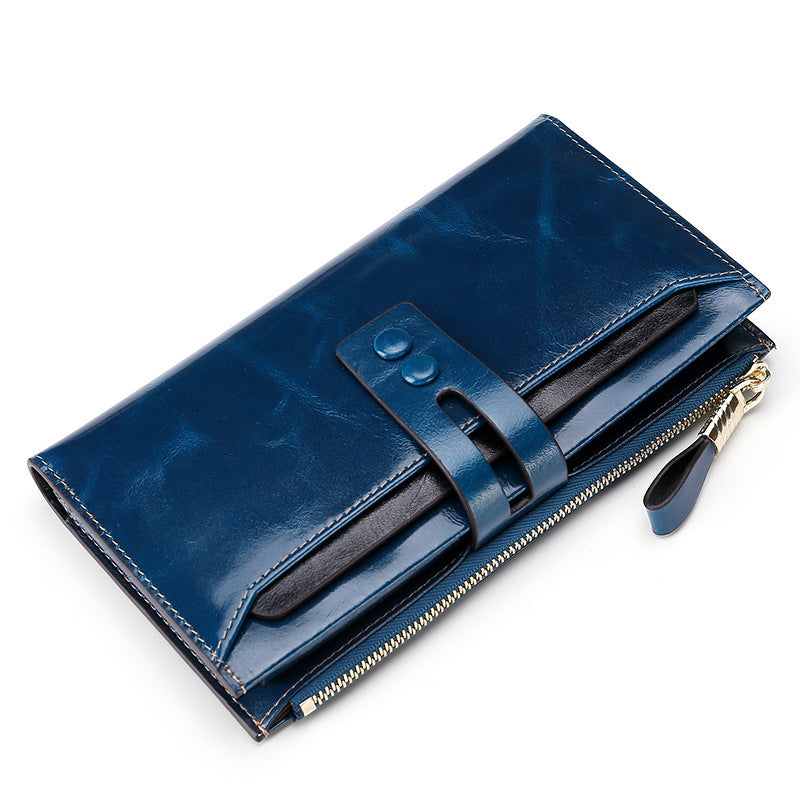 Women's & Men's & Leather Fashion Long Ladies Wallets