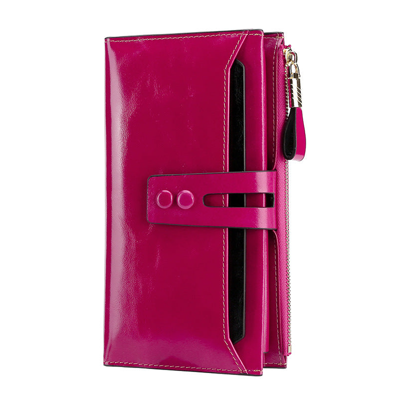 Women's & Men's & Leather Fashion Long Ladies Wallets