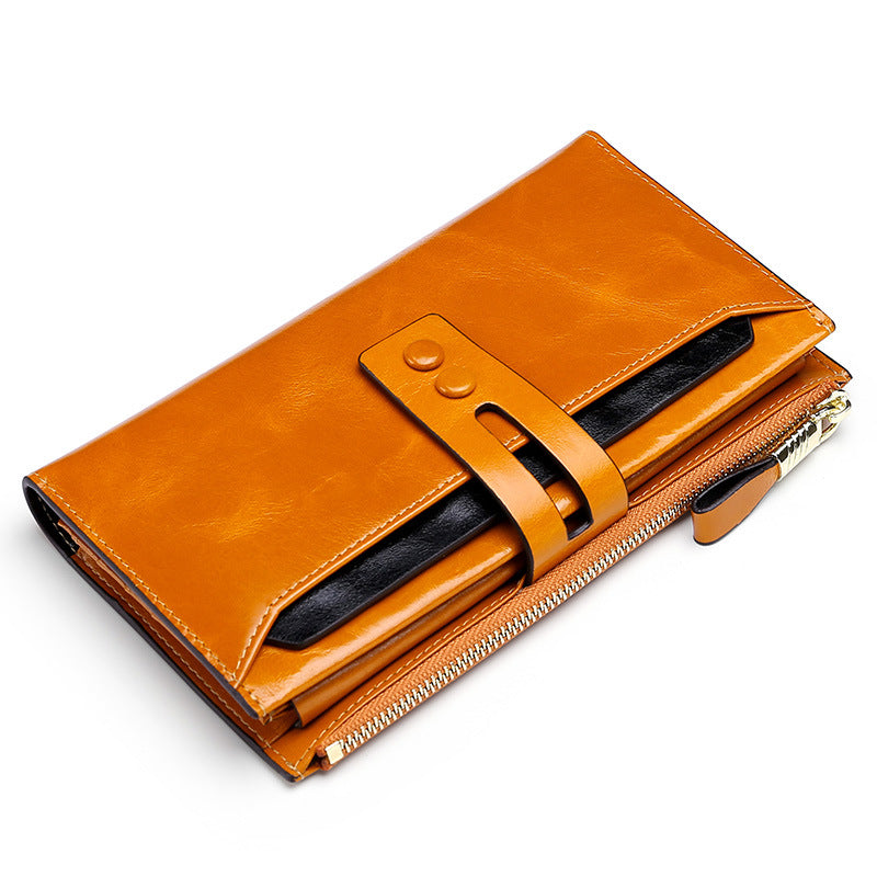 Women's & Men's & Leather Fashion Long Ladies Wallets