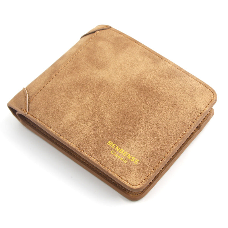 Men's Frosted Short Large Capacity Multifunctional Leisure Men's Wallet