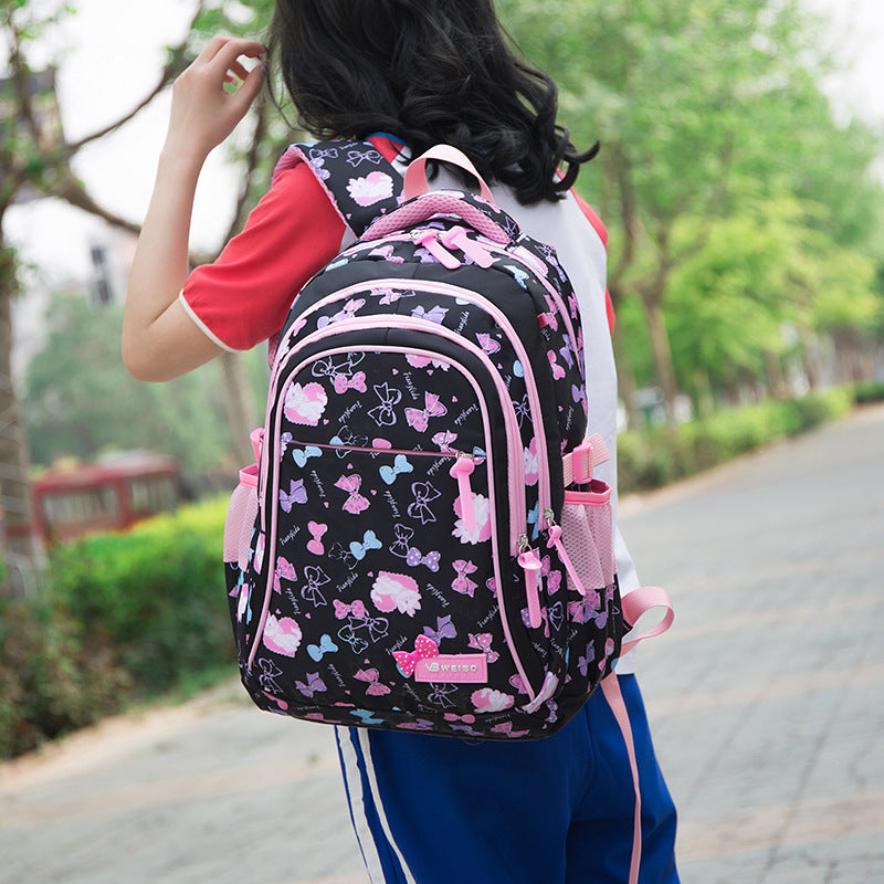 Large Capacity Water-repellent Lightweight Three-piece Set Elementary School Students' Schoolbags