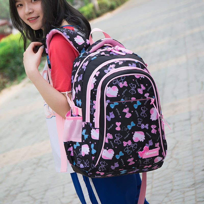 Large Capacity Water-repellent Lightweight Three-piece Set Elementary School Students' Schoolbags