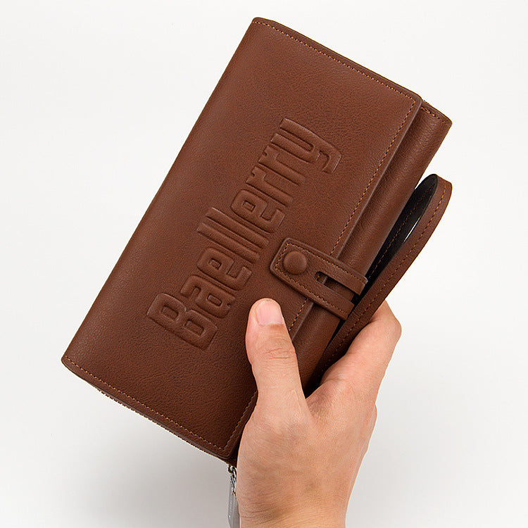Versatile Men's Clutch Long Large Capacity Men's Wallet