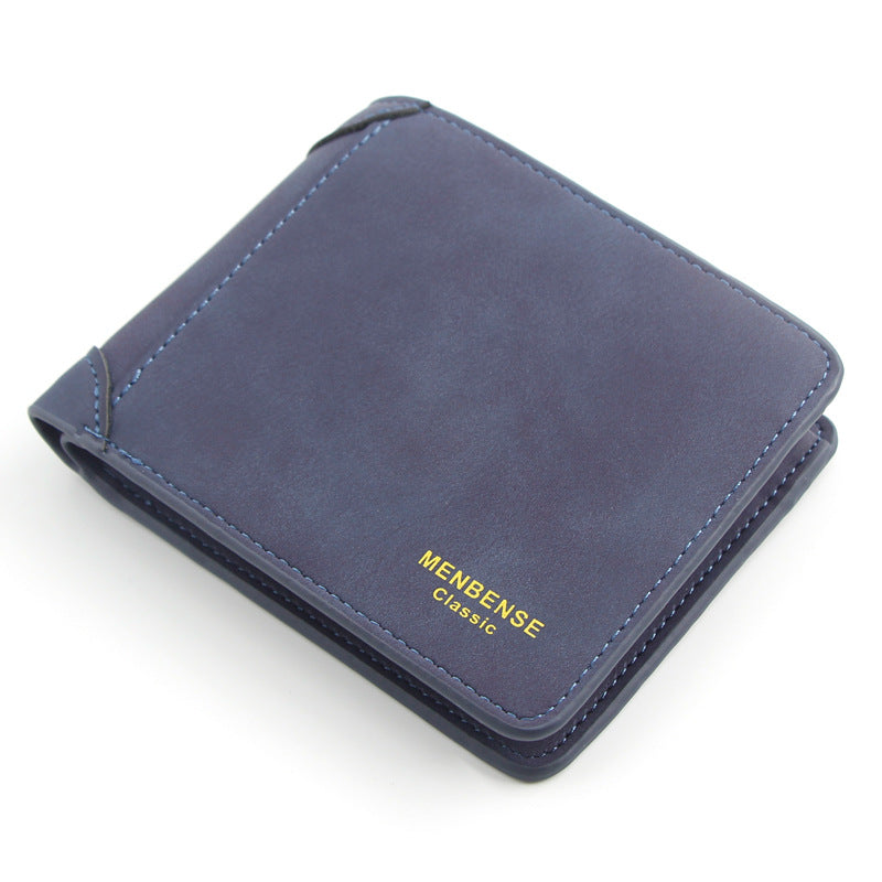 Men's Frosted Short Large Capacity Multifunctional Leisure Men's Wallet