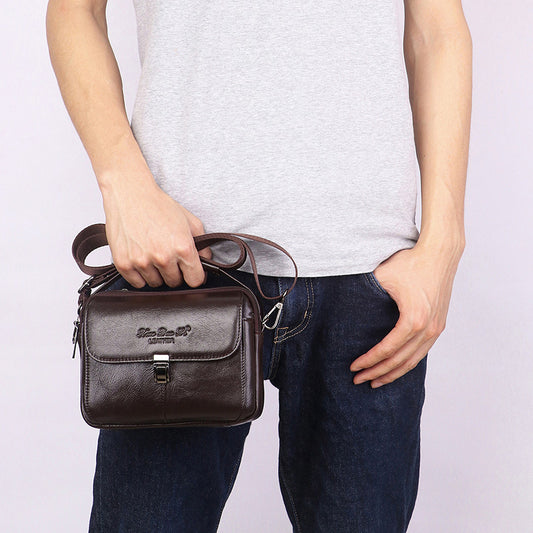 Charming Men's Creative Leather Mini Cowhide Bags