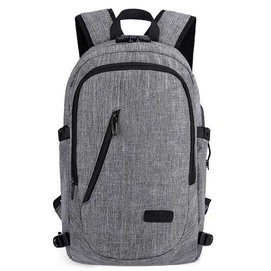 Men's Printed Oxford Cloth Business College Computer Backpacks