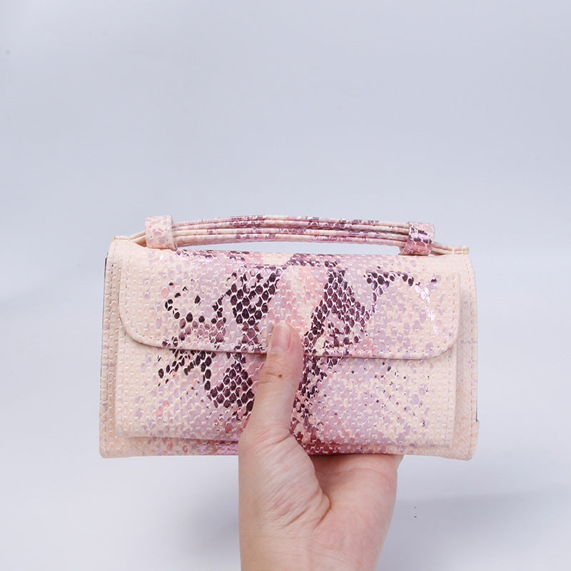 Women's Korean Style Wrist Snake Pattern Clutch Ladies Wallets