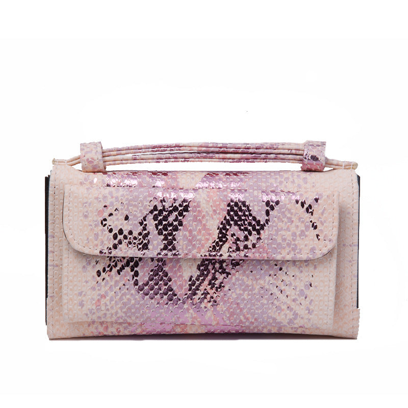 Women's Korean Style Wrist Snake Pattern Clutch Ladies Wallets