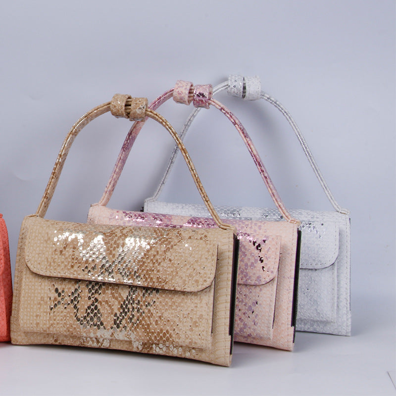 Women's Korean Style Wrist Snake Pattern Clutch Ladies Wallets