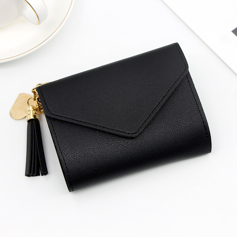 Women's Short Chic Clutch Large Capacity Little Ladies Wallet
