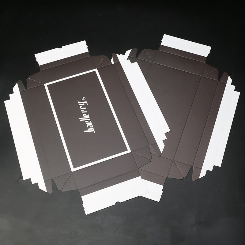 Gift Box Clutch Folding Fashion Paper Packaging Men's Wallet