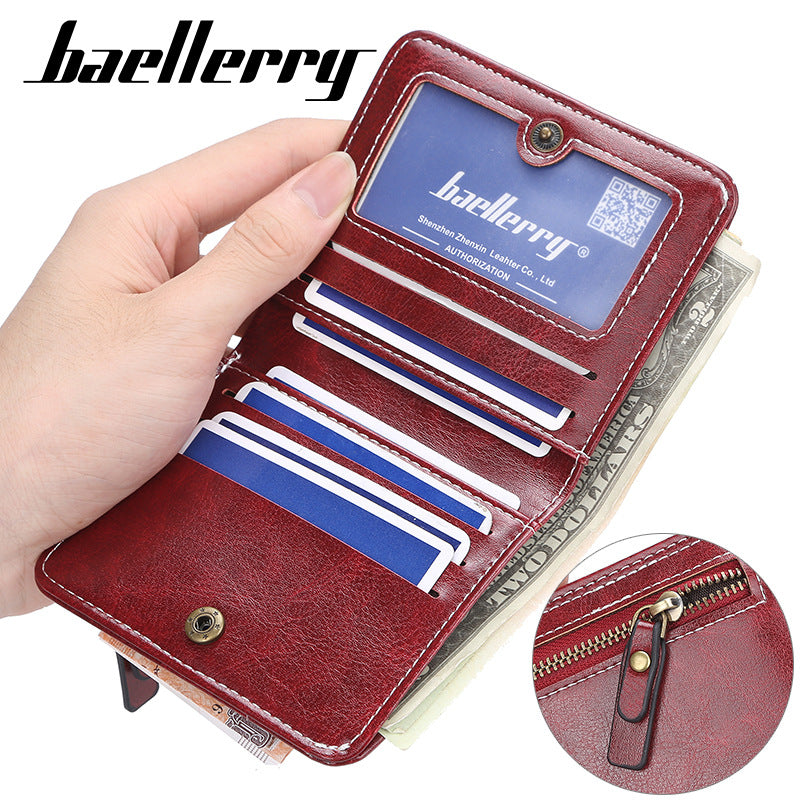 Women's Niche Short High-grade Zipper Fashion Retro Coin Purses