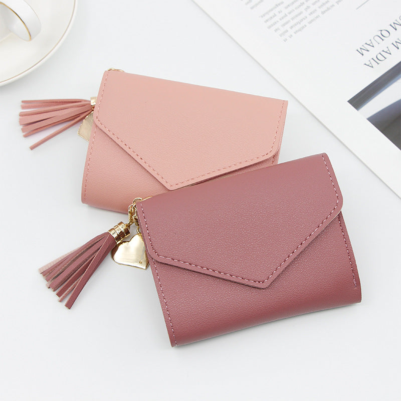 Women's Short Chic Clutch Large Capacity Little Ladies Wallet