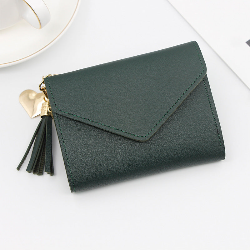 Women's Short Chic Clutch Large Capacity Little Ladies Wallet
