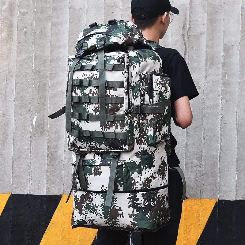Trendy Large Capacity Expansion Camouflage Moving Backpacks