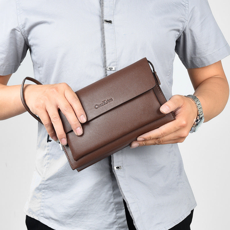 Men's Combination Clutch Large Capacity Leather Business Men's Handbags