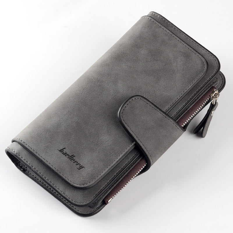 Women's Long Korean Style Multiple Slots Zipper Ladies Wallet