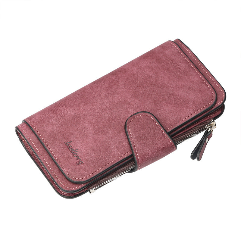 Women's Long Korean Style Multiple Slots Zipper Ladies Wallet