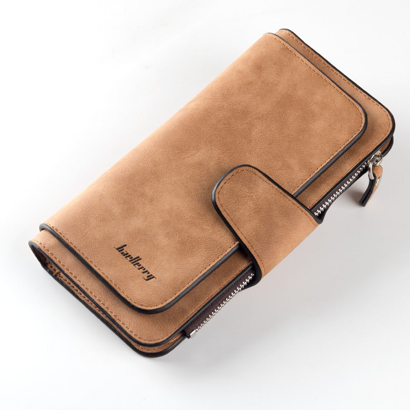 Women's Long Korean Style Multiple Slots Zipper Ladies Wallet
