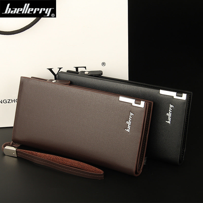 Men's Korean Style Business Large Capacity Clutch Zipper Men's Wallet