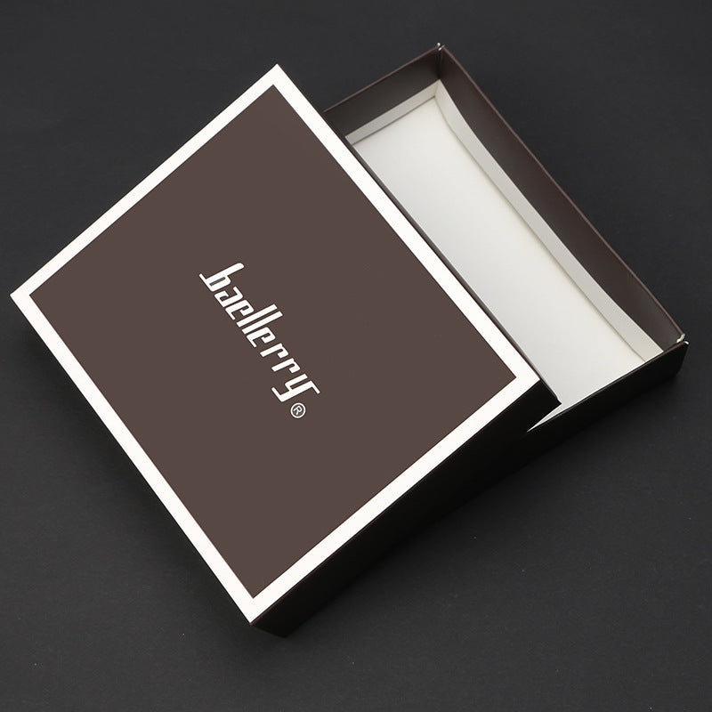 Gift Box Clutch Folding Fashion Paper Packaging Men's Wallet