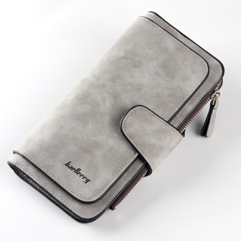 Women's Long Korean Style Multiple Slots Zipper Ladies Wallet