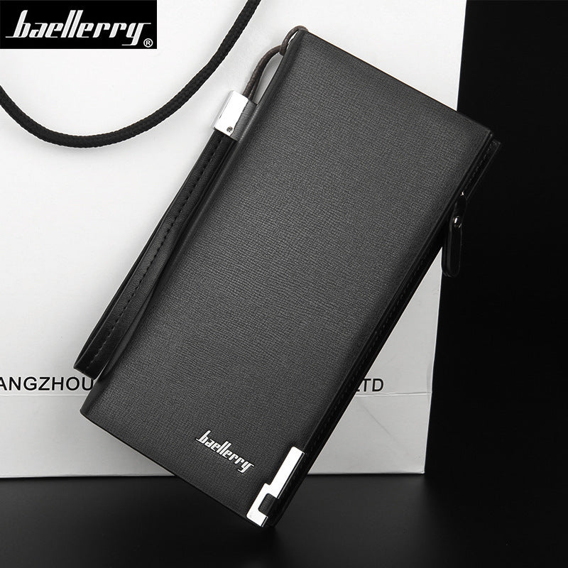 Men's Korean Style Business Large Capacity Clutch Zipper Men's Wallet