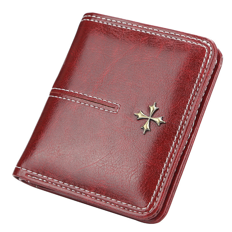 Women's Niche Short High-grade Zipper Fashion Retro Coin Purses