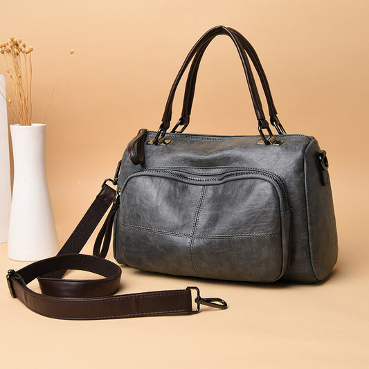 Women's Versatile Charming Fashion Retro Big Shoulder Bags