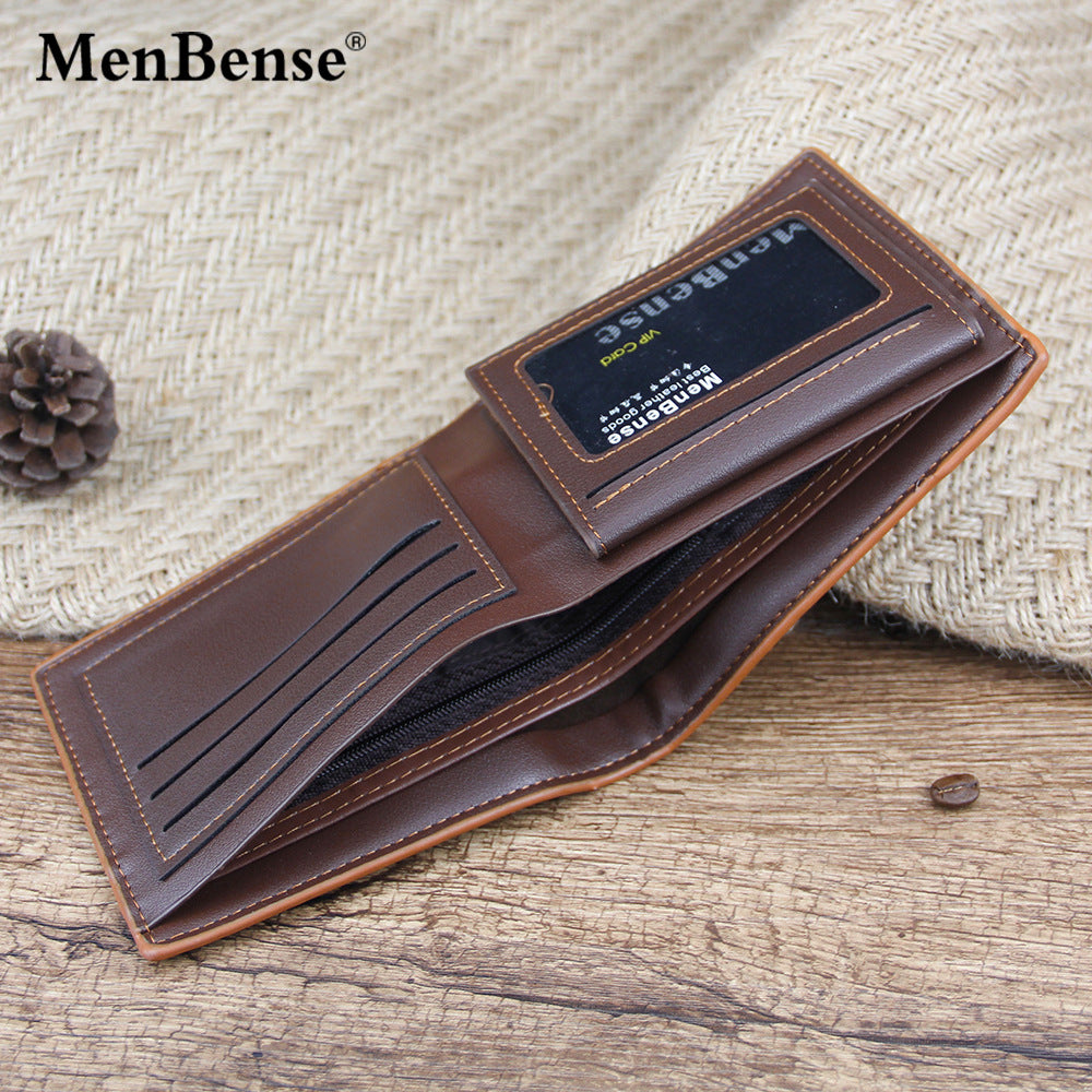 Men's Fashion Classic Crocodile Pattern Short Cheap Men's Wallet