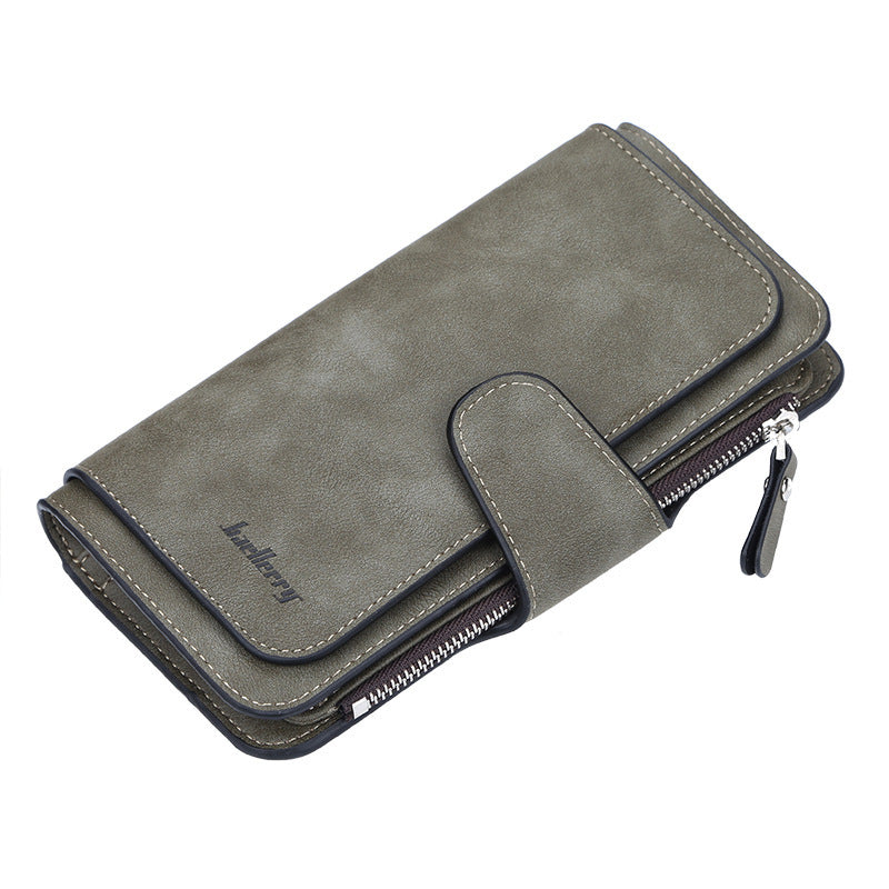 Women's Long Korean Style Multiple Slots Zipper Ladies Wallet