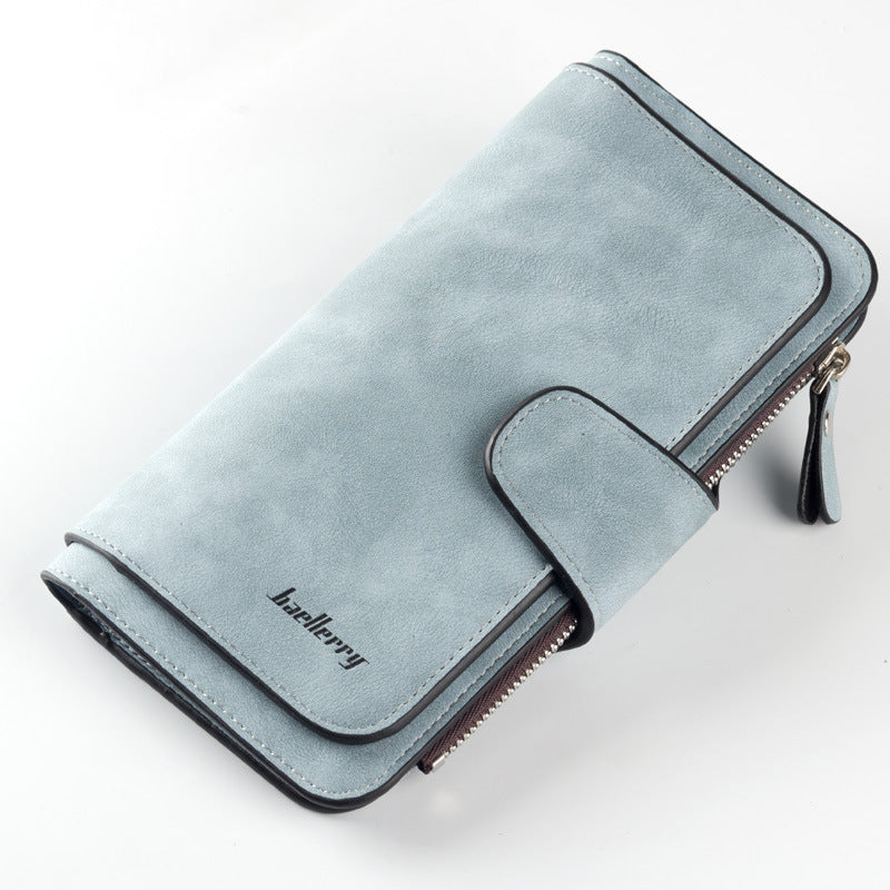 Women's Long Korean Style Multiple Slots Zipper Ladies Wallet