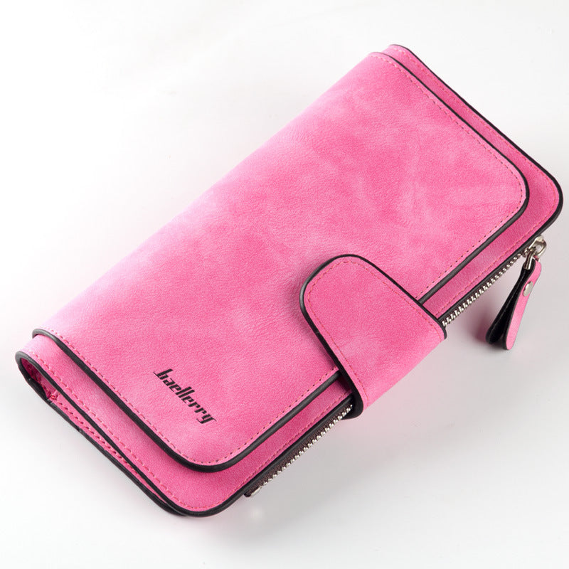 Women's Long Korean Style Multiple Slots Zipper Ladies Wallet