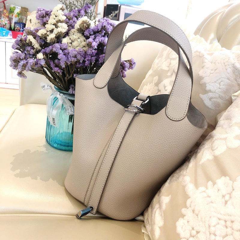 Vegetable Basket Lychee Pattern Female Versatile Handbags