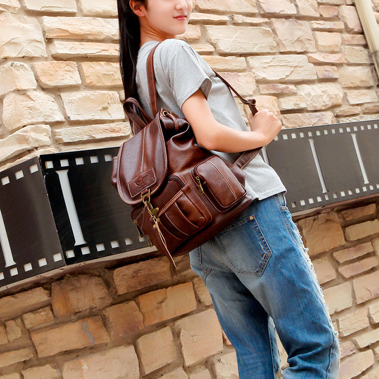 Women's Beautiful Vintage Fashion Trend Hook Backpacks