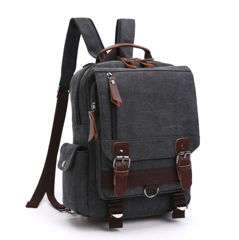 Women's & Men's & Korean Style For Canvas Fashion Business Commute Computer One Backpacks