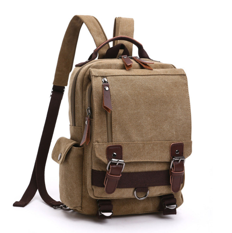 Women's & Men's & Korean Style For Canvas Fashion Business Commute Computer One Backpacks